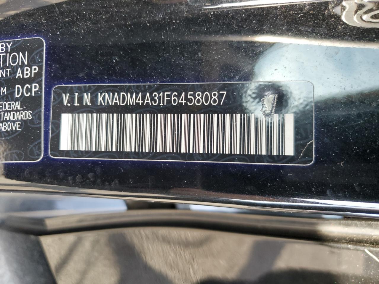 2015 Kia Rio Lx VIN: KNADM4A31F6458087 Lot: 84012645