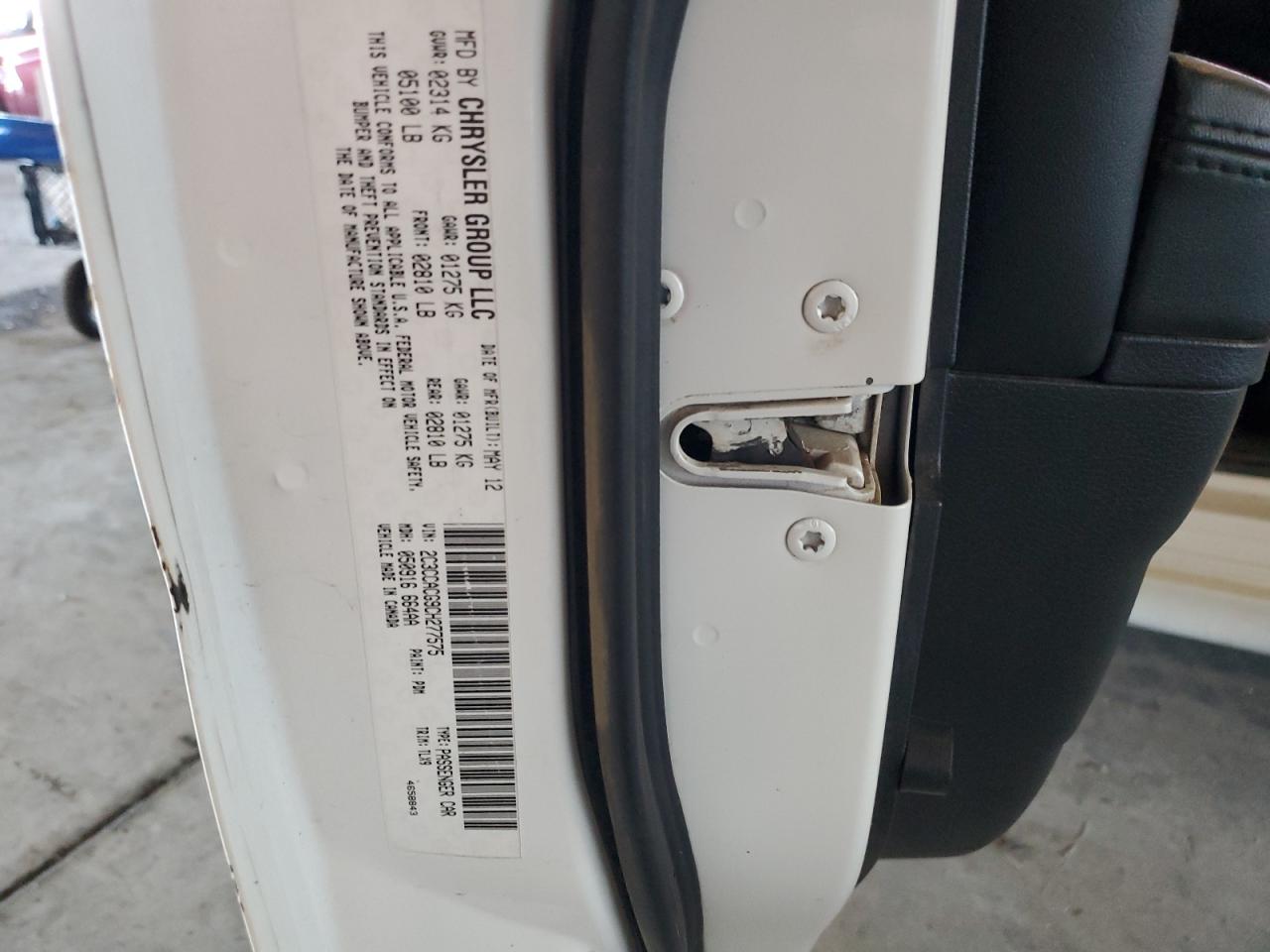 2012 Chrysler 300 Limited VIN: 2C3CCACG9CH277575 Lot: 84215035