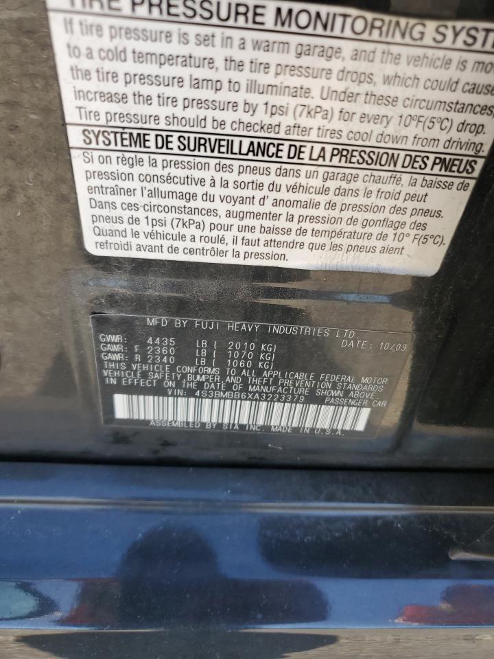 2010 Subaru Legacy 2.5I Premium VIN: 4S3BMBB6XA3223379 Lot: 82479205