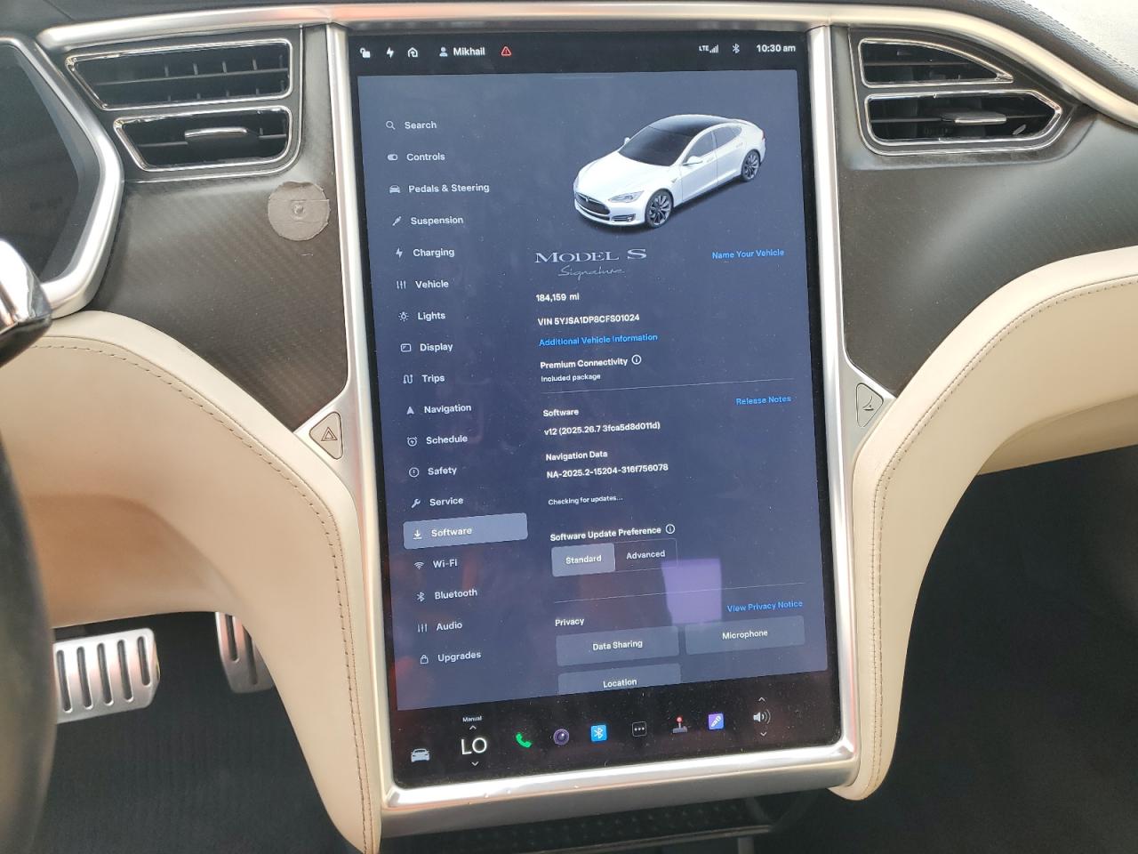 2012 Tesla Model S VIN: 5YJSA1DP8CFS01024 Lot: 86232335