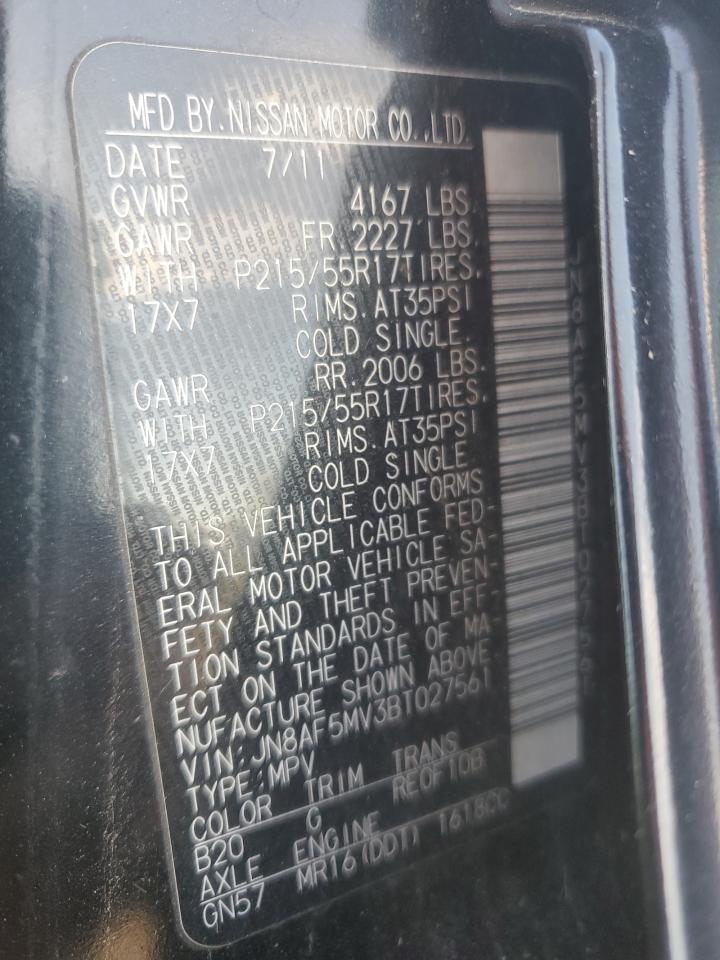 2011 Nissan Juke S VIN: JN8AF5MV3BT027561 Lot: 82470365