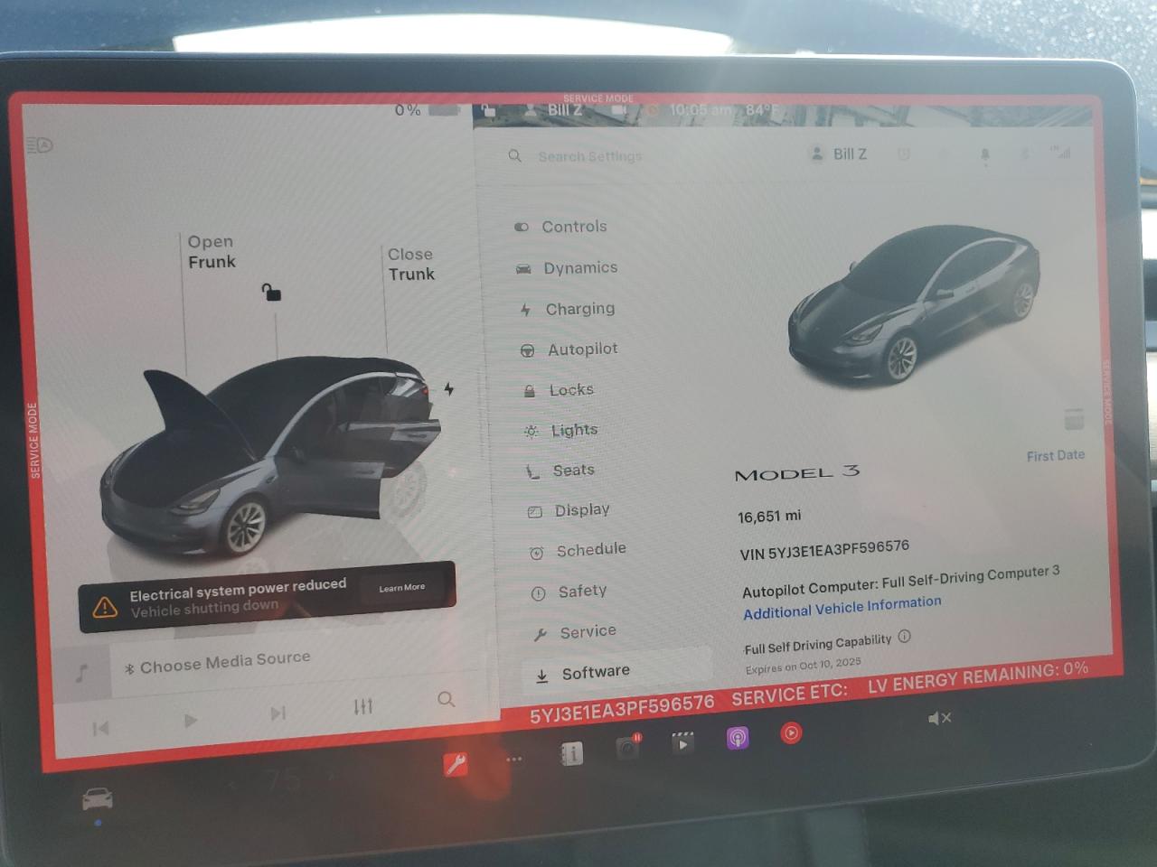 2023 Tesla Model 3 VIN: 5YJ3E1EA3PF596576 Lot: 85077625