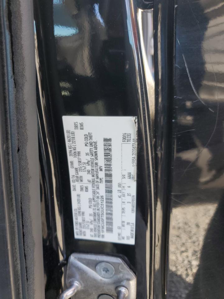 2016 Ford Escape S VIN: 1FMCU0F75GUC51228 Lot: 82709545