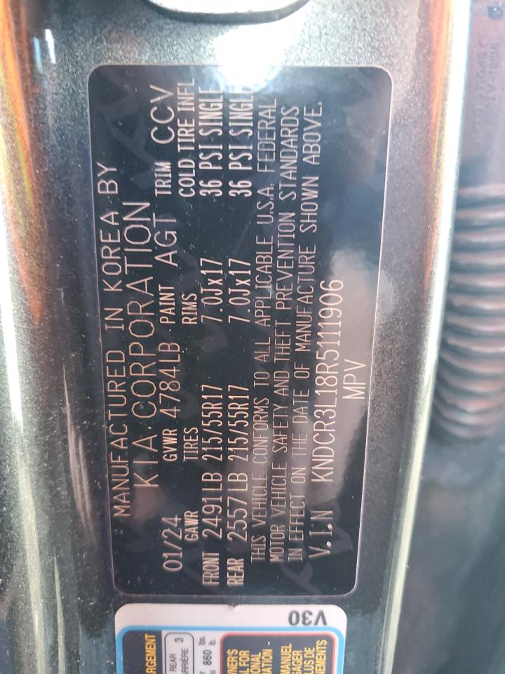 2024 Kia Niro Wind VIN: KNDCR3L18R5111906 Lot: 85366855