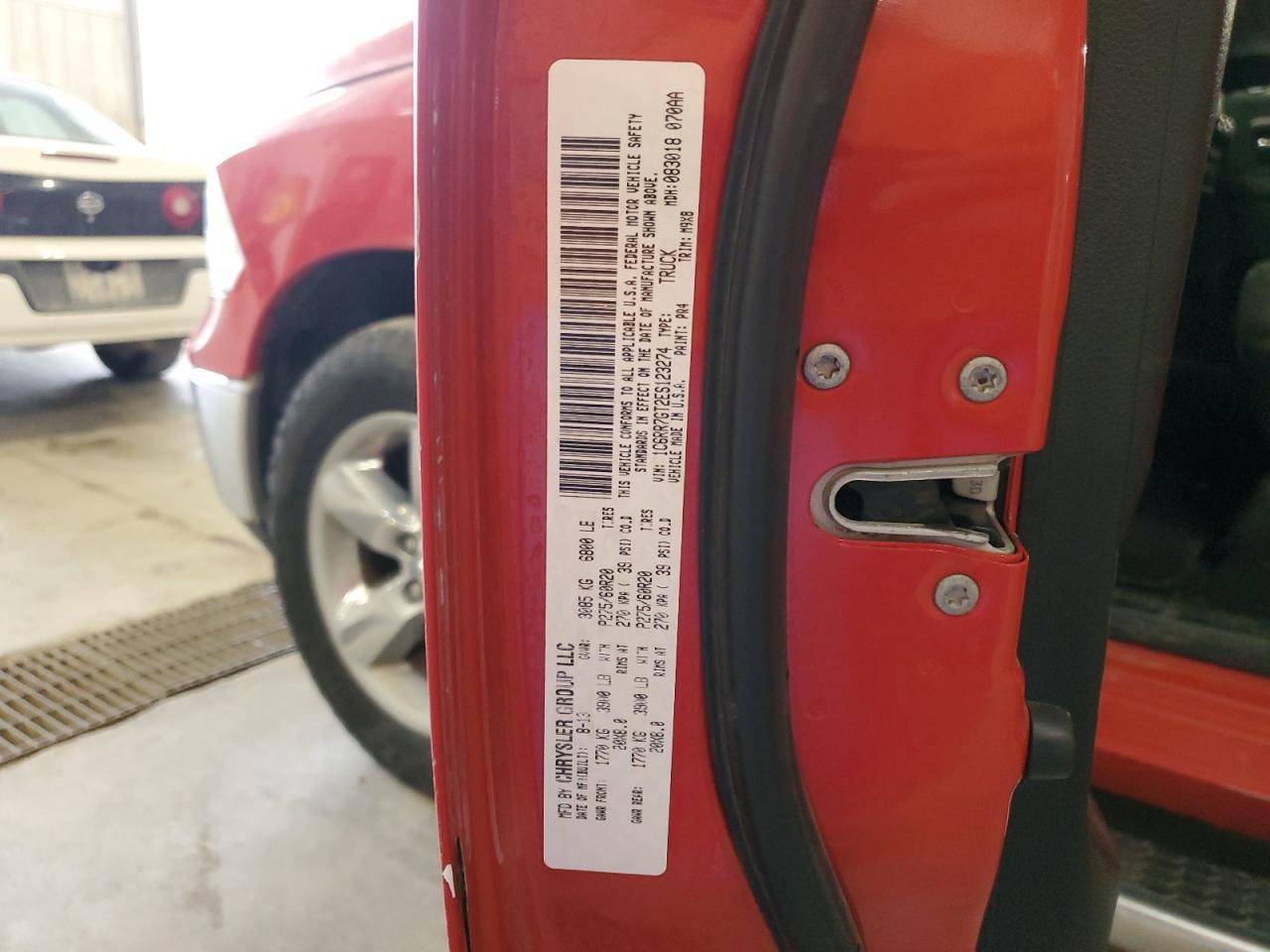 2014 Ram 1500 Slt VIN: 1C6RR7GT2ES123274 Lot: 89558355