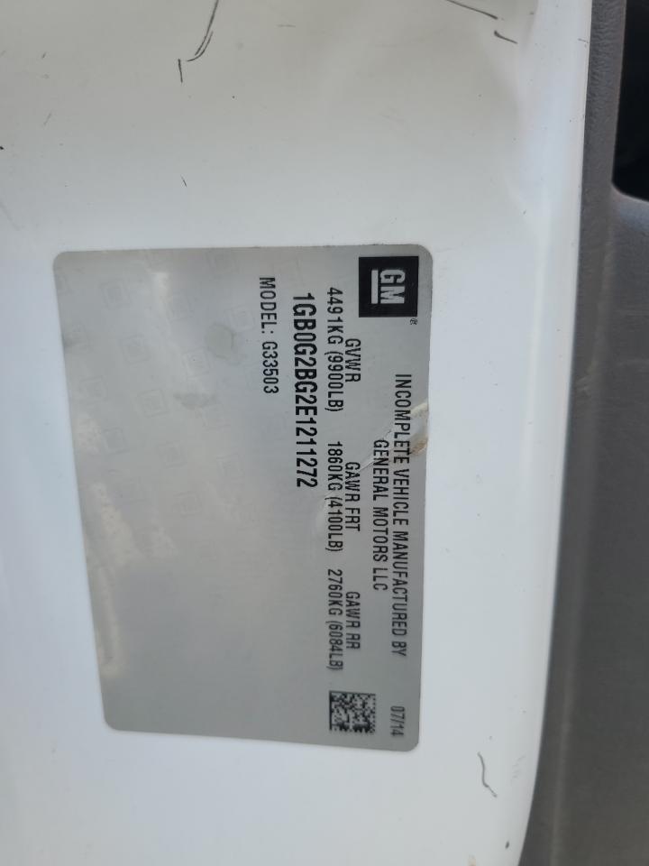 2014 Chevrolet Express G3500 VIN: 1GB0G2BG2E1211272 Lot: 86791165