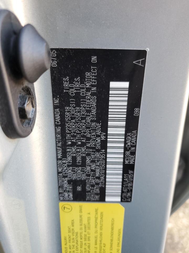 2005 Lexus Rx 330 VIN: 2T2HA31U15C079514 Lot: 90146715