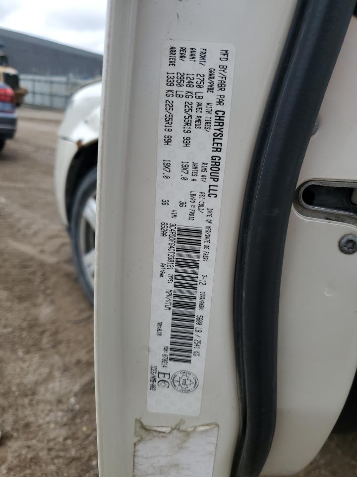 2012 Dodge Journey R/T VIN: 3C4PDDFG4CT338121 Lot: 82503795
