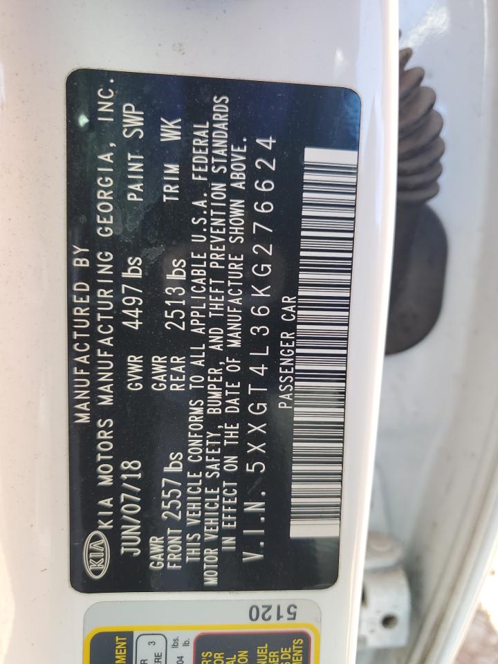 2019 Kia Optima Lx VIN: 5XXGT4L36KG276624 Lot: 82411725