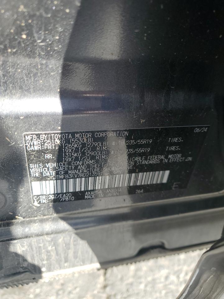 2024 Toyota Rav4 Prime Xse VIN: JTMFB3FV7RD213591 Lot: 82002215