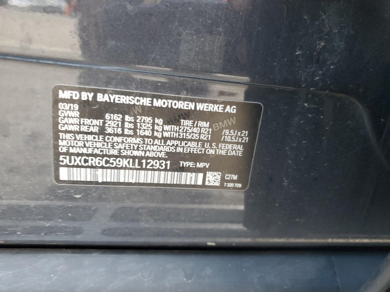 Фото: 5UXCR6C59KLL12931