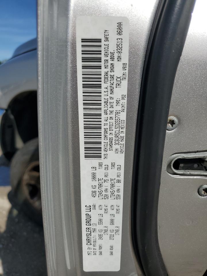 2013 Ram 2500 St VIN: 3C6UR5CL5DG557781 Lot: 89523845