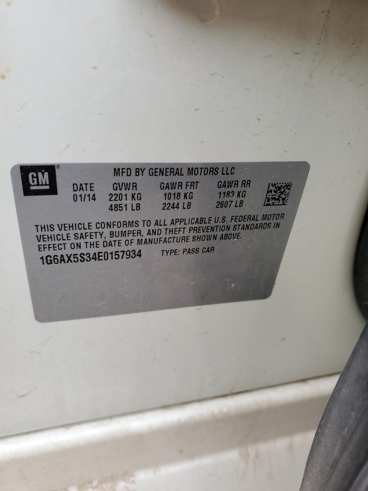 2014 Cadillac Cts Luxury Collection VIN: 1G6AX5S34E0157934 Lot: 82326155