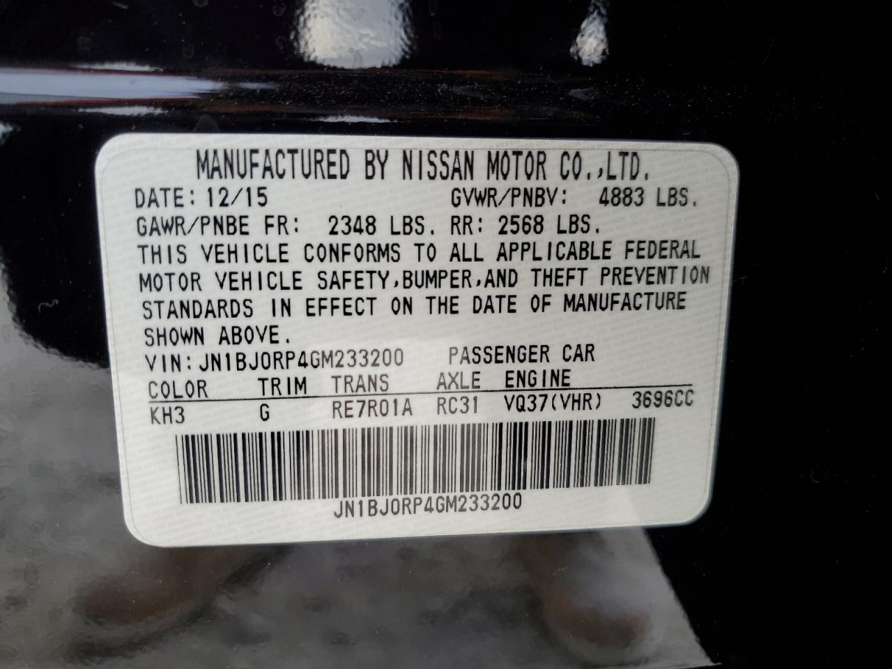 2016 Infiniti Qx50 VIN: JN1BJ0RP4GM233200 Lot: 89639725