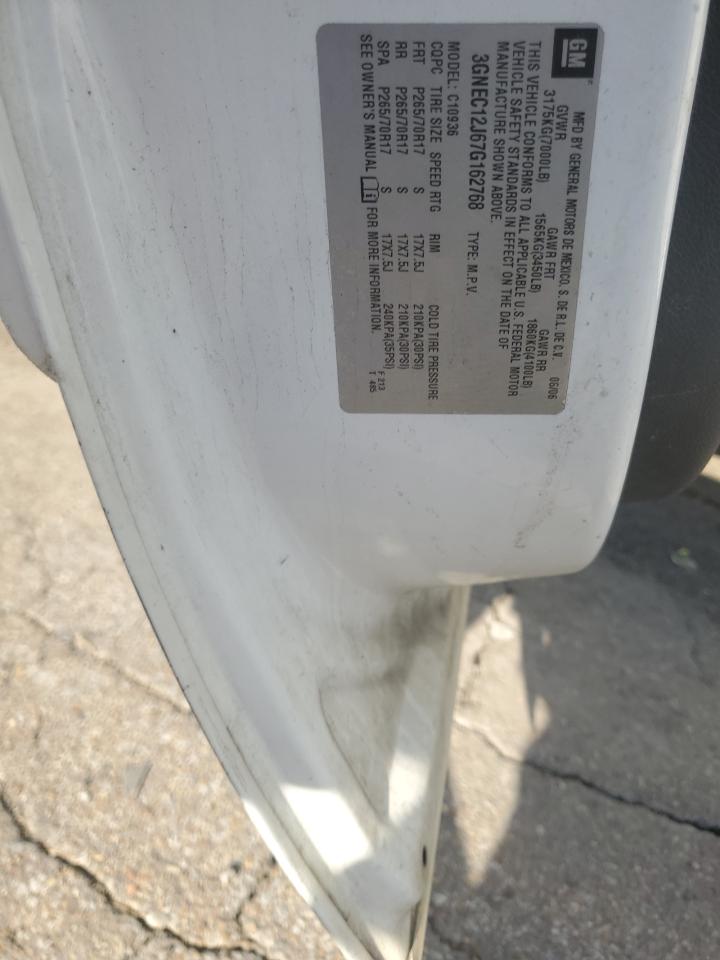 2007 Chevrolet Avalanche C1500 VIN: 3GNEC12J67G162768 Lot: 86270275