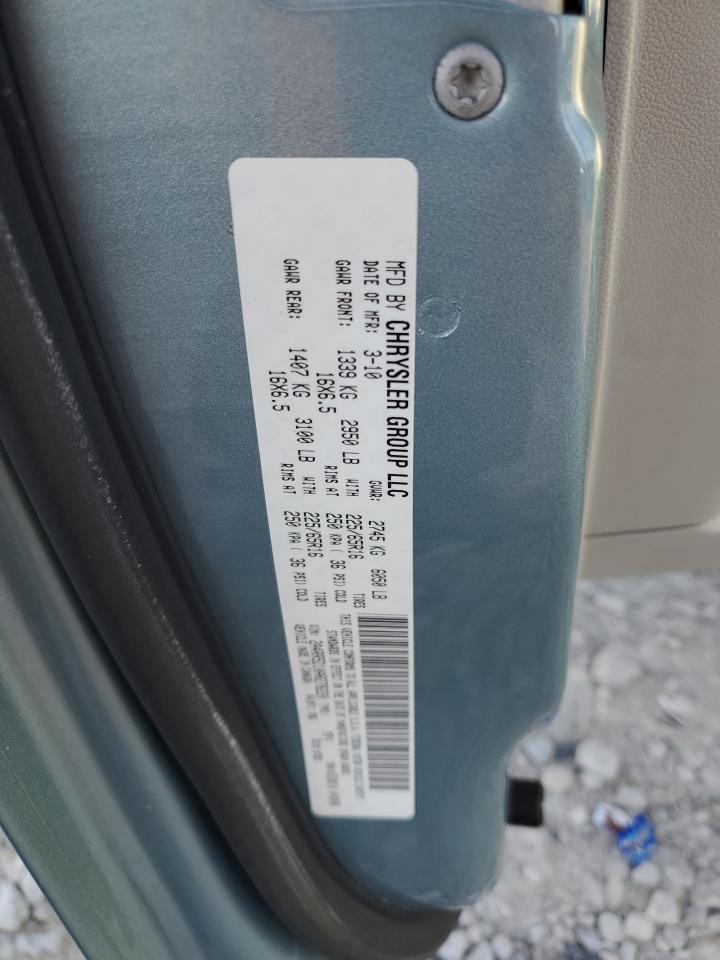 2010 Chrysler Town & Country Touring VIN: 2A4RR5D10AR278220 Lot: 85704635