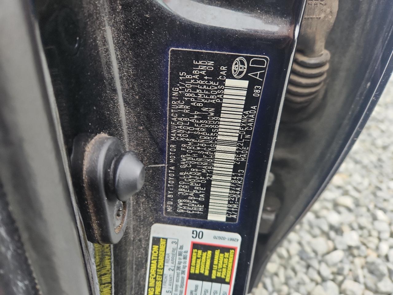 2016 Toyota Corolla L VIN: 2T1BURHE0GC555659 Lot: 90830415