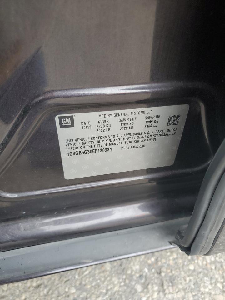 2014 Buick Lacrosse VIN: 1G4GB5G30EF130334 Lot: 90597585