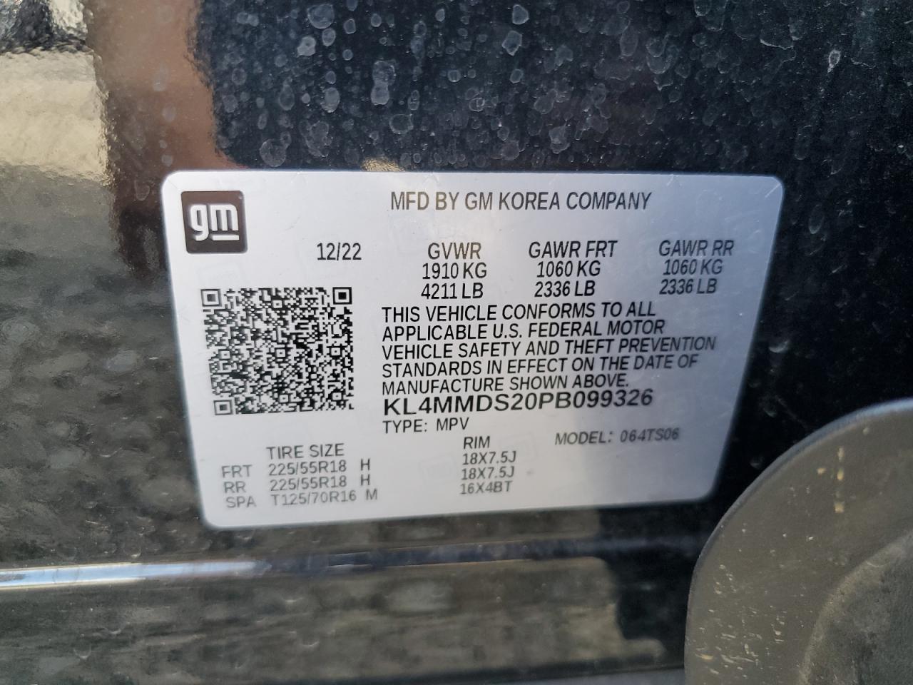 2023 Buick Encore Gx Select VIN: KL4MMDS20PB099326 Lot: 85781715