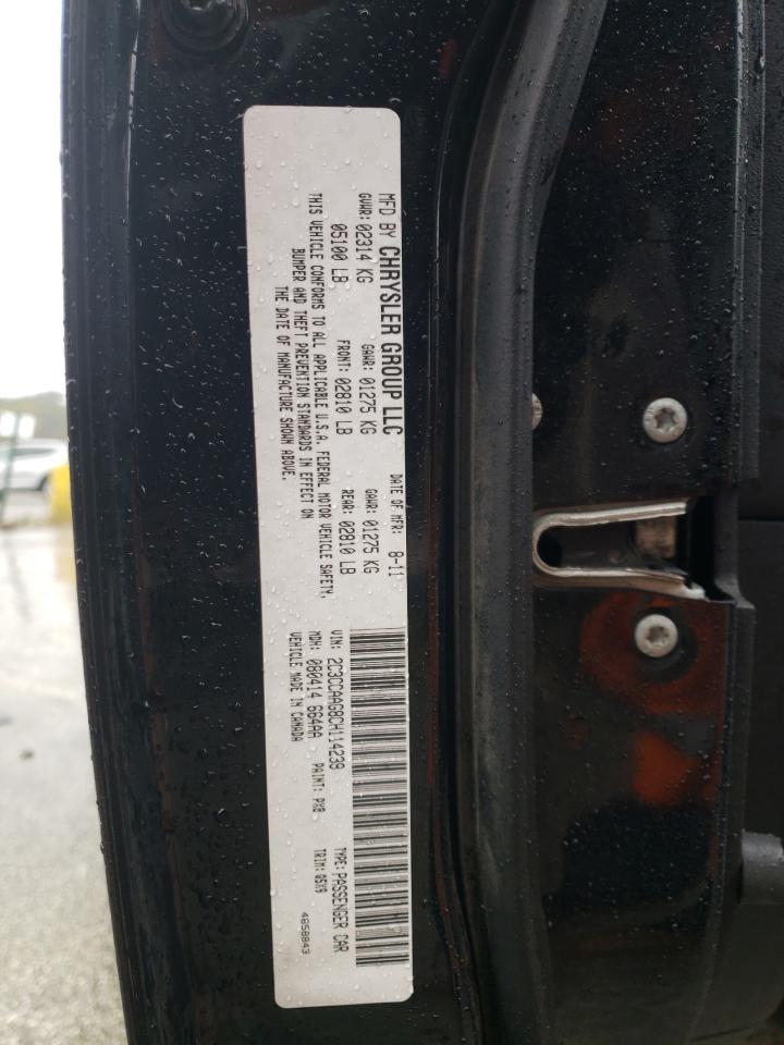 2012 Chrysler 300 VIN: 2C3CCAAG8CH114239 Lot: 90454965