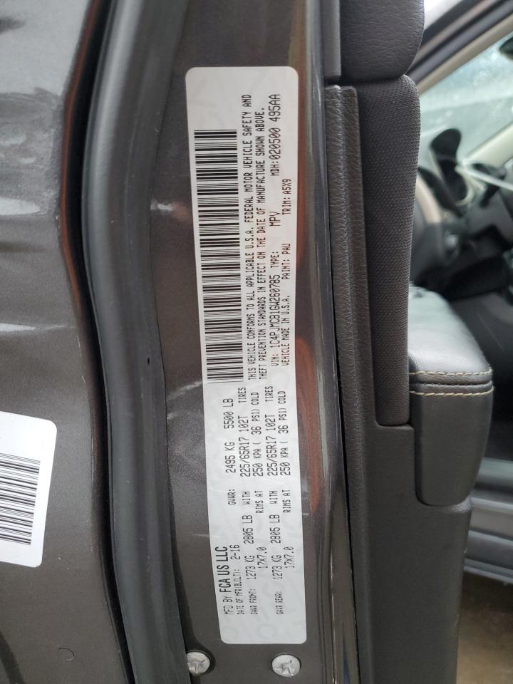 2016 Jeep Cherokee Latitude VIN: 1C4PJMCB1GW260785 Lot: 86282705