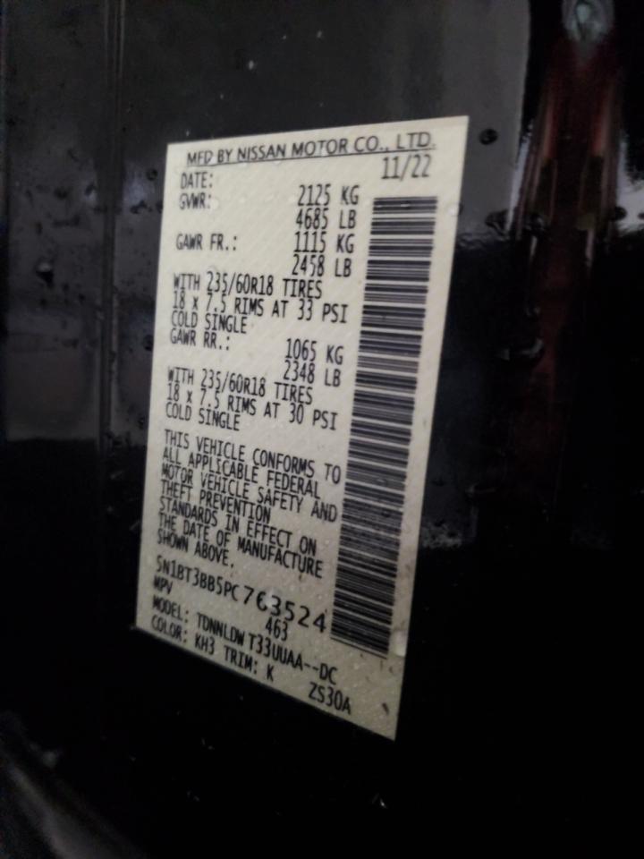 2023 Nissan Rogue Sv VIN: 5N1BT3BB5PC763524 Lot: 89869045