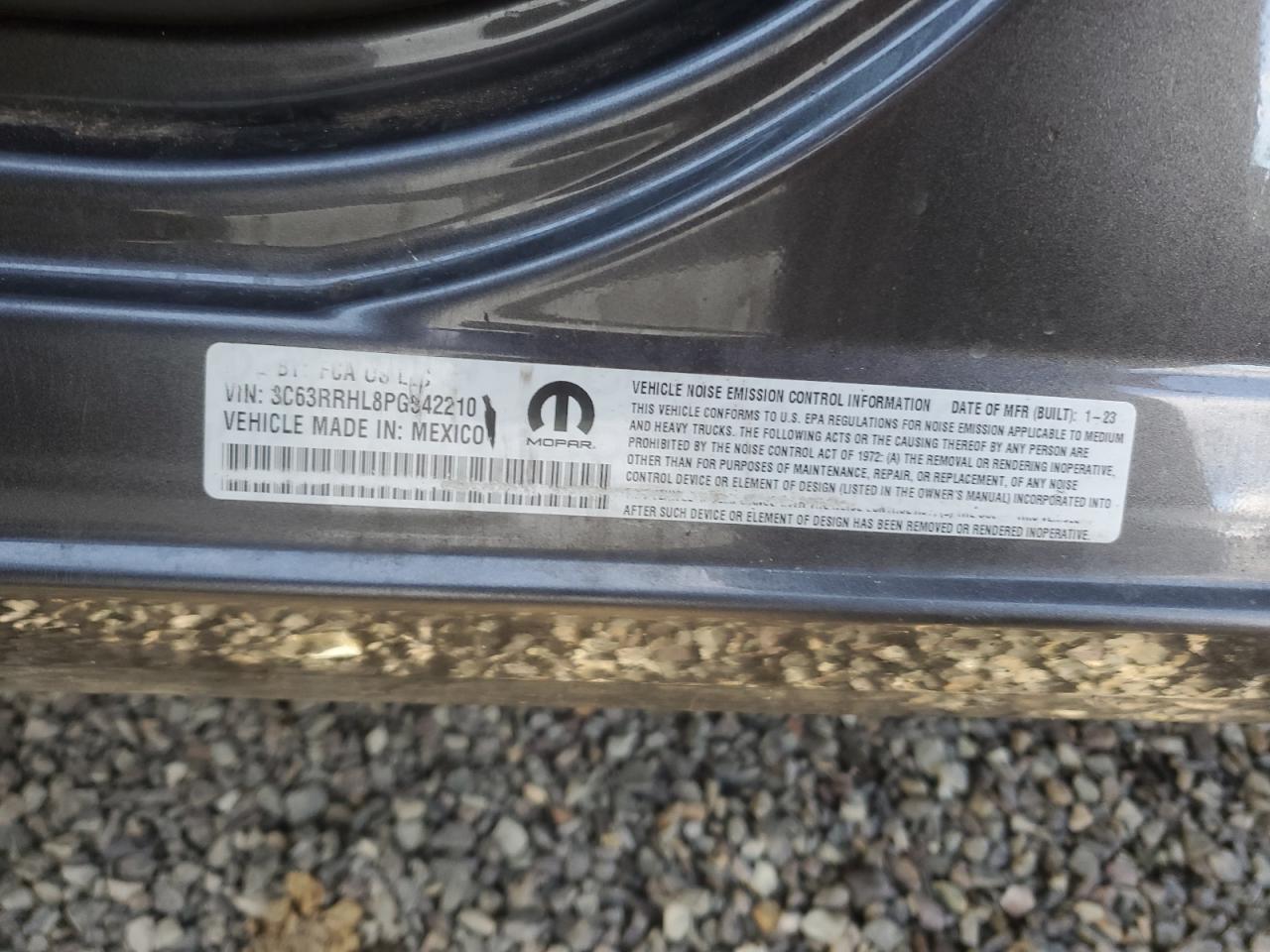 2023 Ram 3500 Big Horn VIN: 3C63RRHL8PG542210 Lot: 82683385