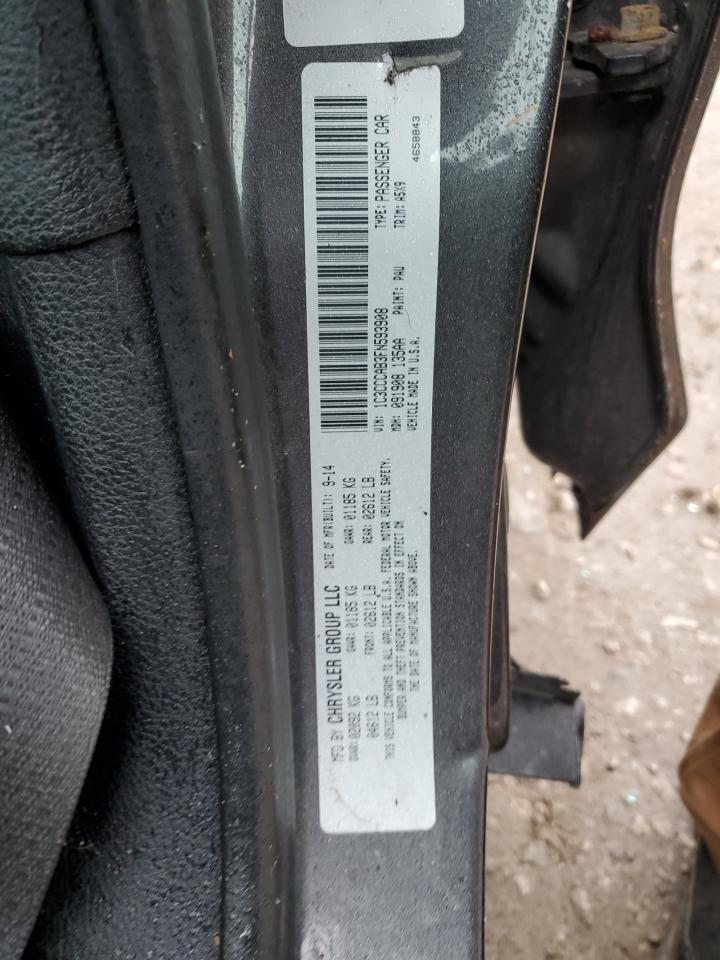 2015 Chrysler 200 Limited VIN: 1C3CCCAB3FN593908 Lot: 90564475