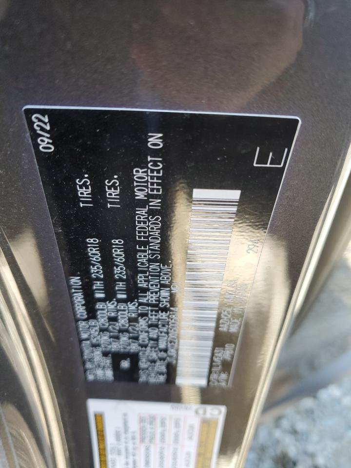 2022 Lexus Nx 350H VIN: JTJGKCEZXN5005814 Lot: 91070825