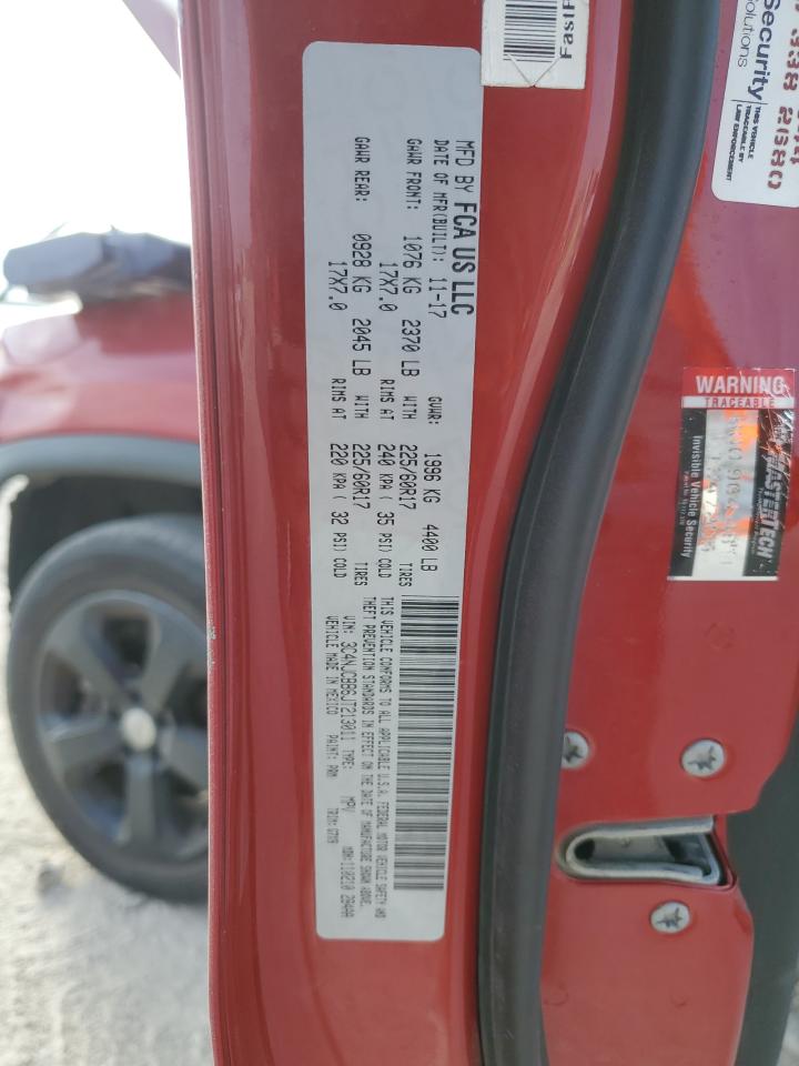 2018 Jeep Compass Latitude VIN: 3C4NJCBB6JT213011 Lot: 87437755