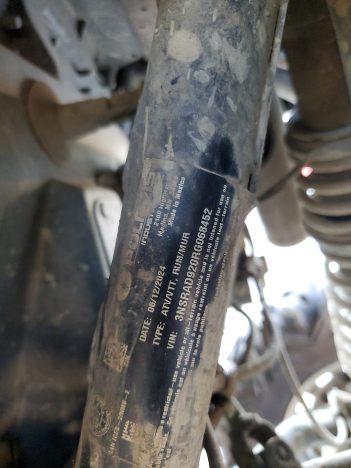 2024 Polaris Rzr Pro Xp Ultimate VIN: 3NSRAD920RG068452 Lot: 84229615