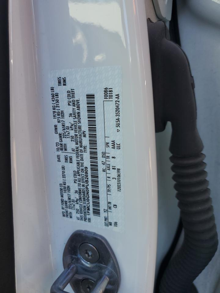 2023 Ford Escape Active VIN: 1FMCU0GN0PUB26909 Lot: 82301095