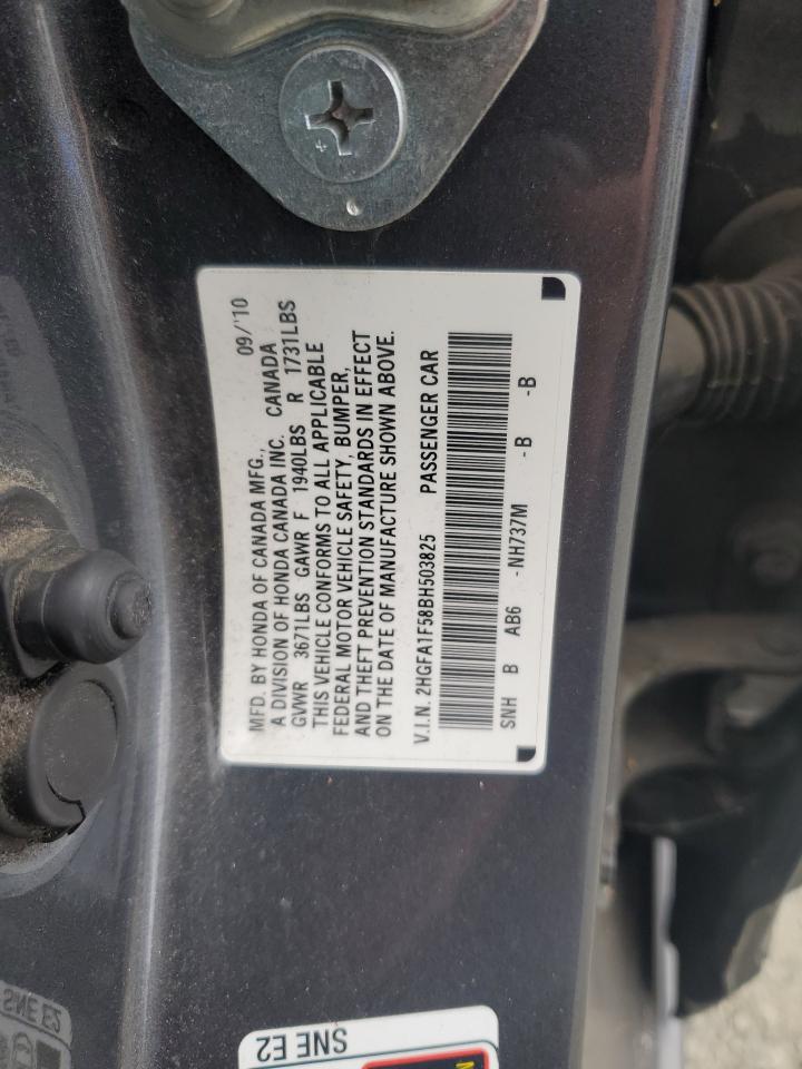 2011 Honda Civic Lx VIN: 2HGFA1F58BH503825 Lot: 84943165