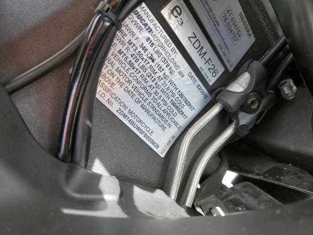 2015 DUCATI SUPERBIKE 899 PANIGALE  