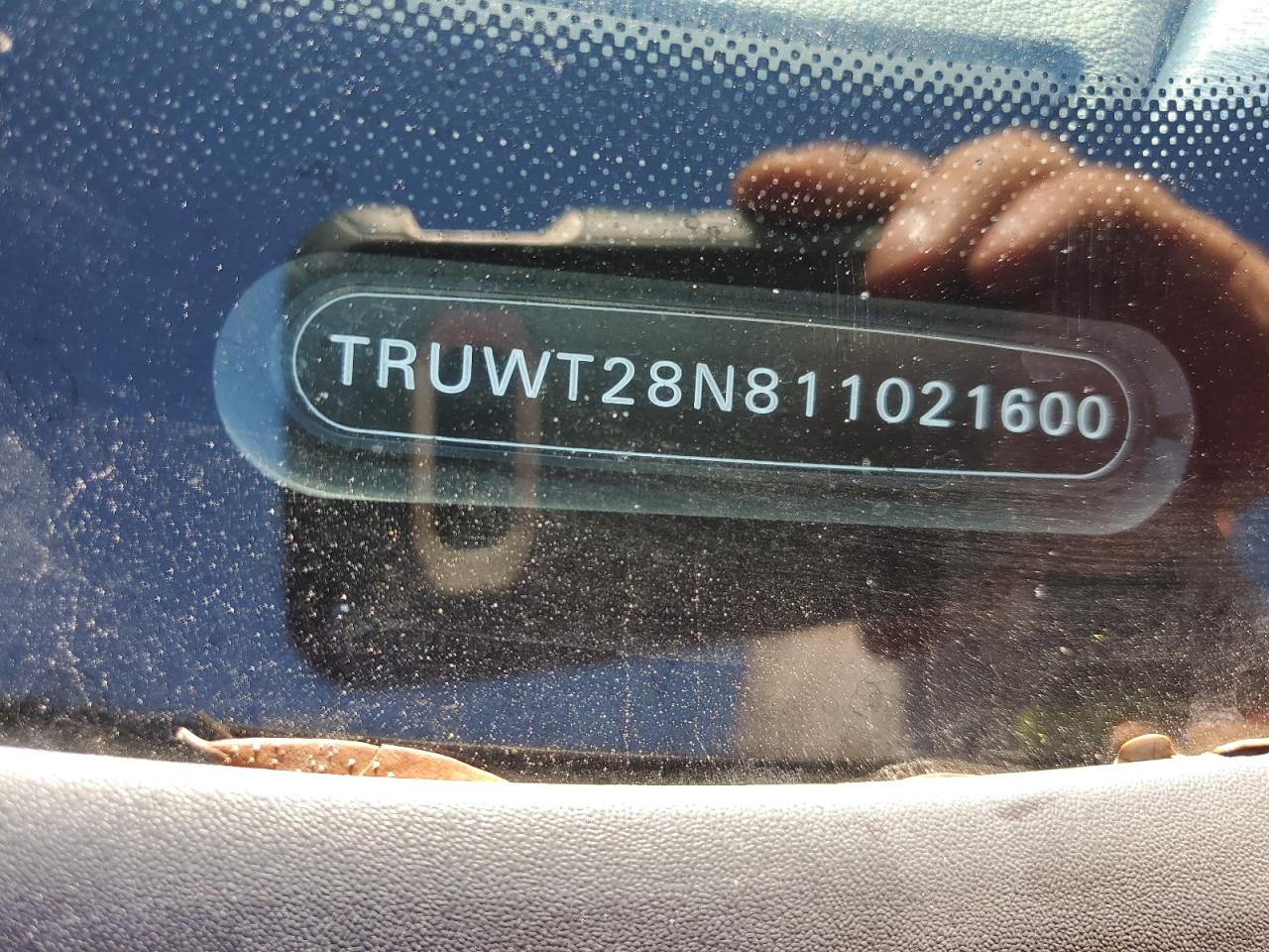 2001 Audi Tt Quattro VIN: TRUWT28N811021600 Lot: 86520725