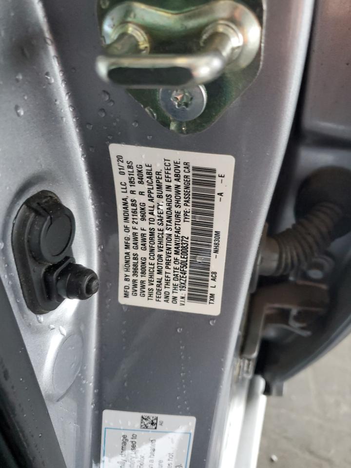 2020 Honda Insight Ex VIN: 19XZE4F50LE008372 Lot: 85409605