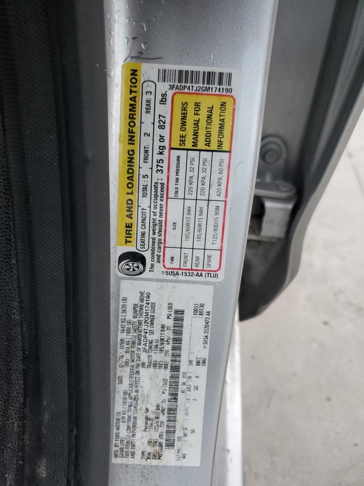 2016 Ford Fiesta S VIN: 3FADP4TJ2GM174190 Lot: 86128415
