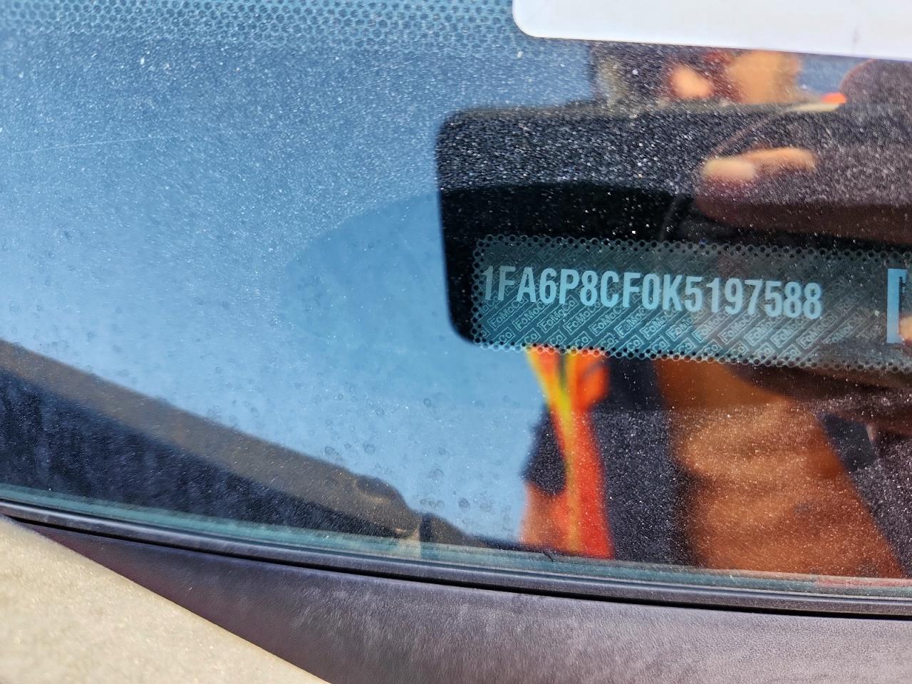 2019 Ford Mustang Gt VIN: 1FA6P8CF0K5197588 Lot: 90719455