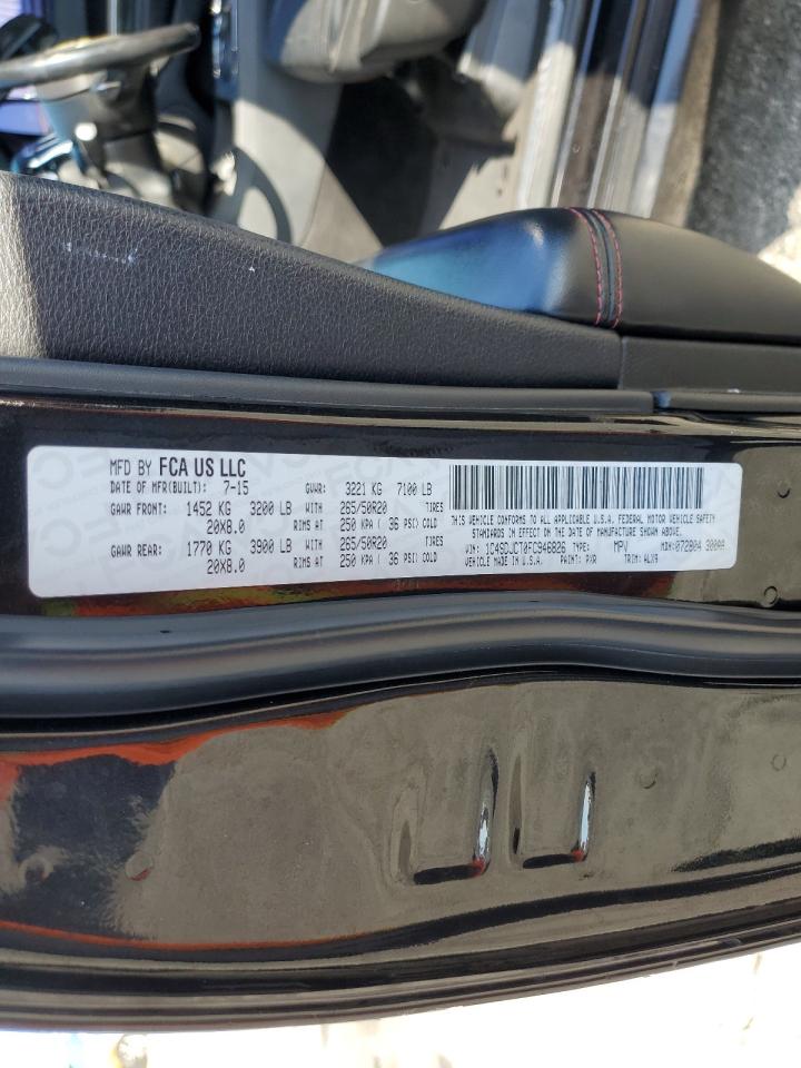 2015 Dodge Durango R/T VIN: 1C4SDJCT0FC946826 Lot: 82443855