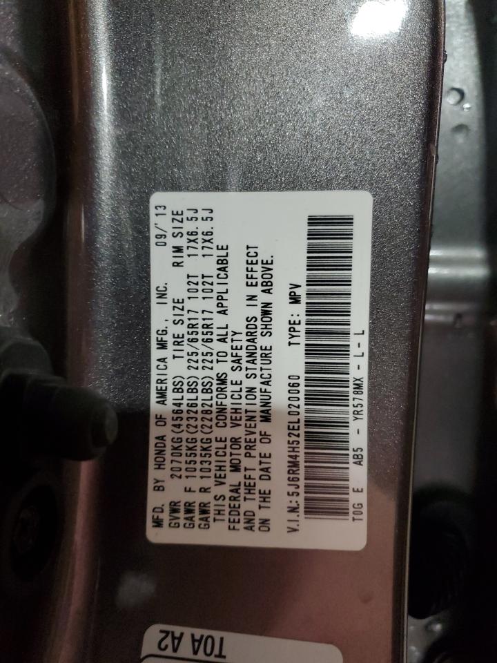 2014 Honda Cr-V Ex VIN: 5J6RM4H52EL020060 Lot: 85839555