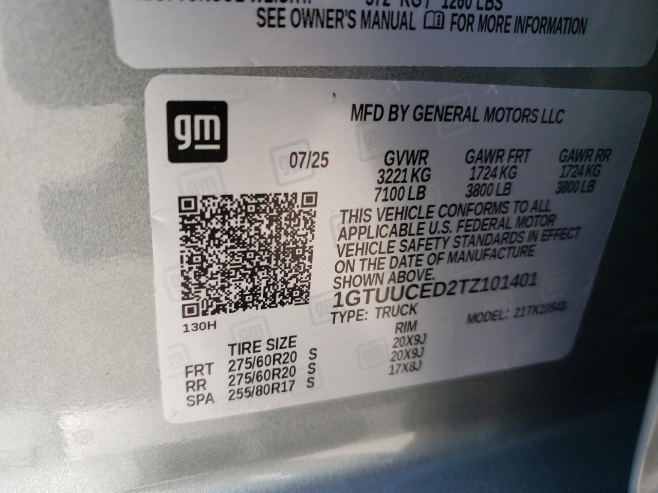 2026 GMC Sierra K1500 Elevation VIN: 1GTUUCED2TZ101401 Lot: 85099055