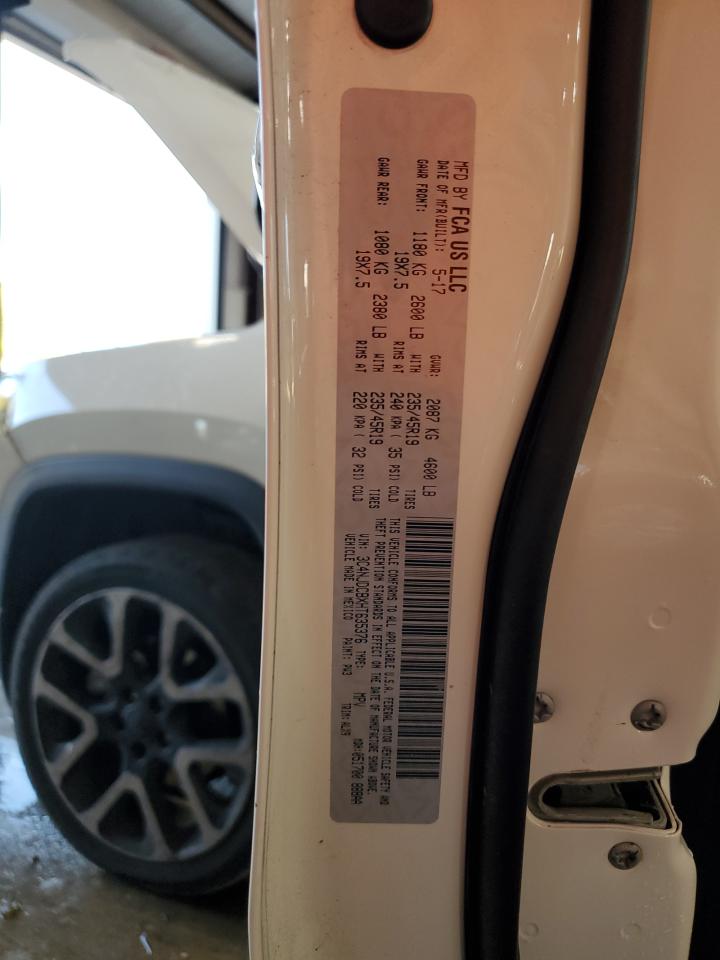 2017 Jeep Compass Limited VIN: 3C4NJDCBXHT635376 Lot: 85352035