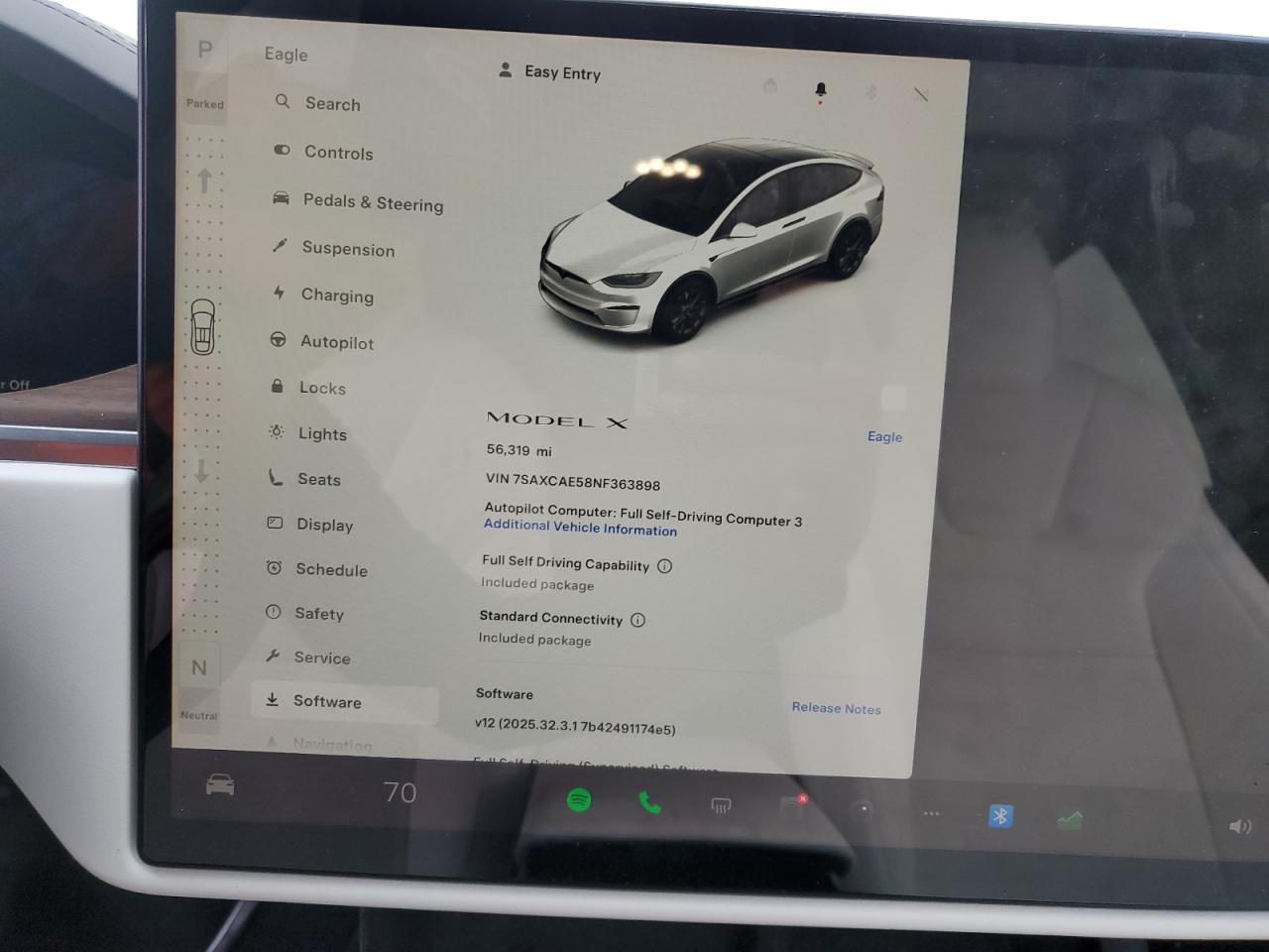 2022 Tesla Model X VIN: 7SAXCAE58NF363898 Lot: 84976825