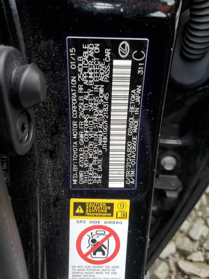 2015 Lexus Es 350 VIN: JTHBK1GG7F2183145 Lot: 82254065