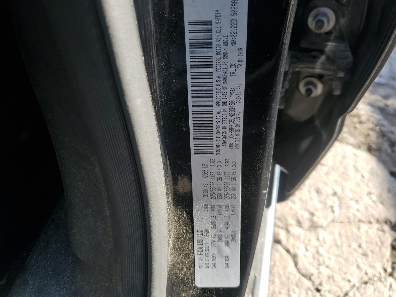 2020 Ram 1500 Big Horn/Lone Star VIN: 1C6RRFFG9LN293450 Lot: 84726655