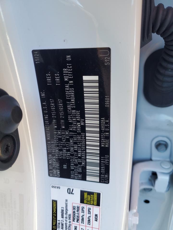 2024 Toyota Corolla Cross Se VIN: 7MUFBABG1RV060440 Lot: 90376675