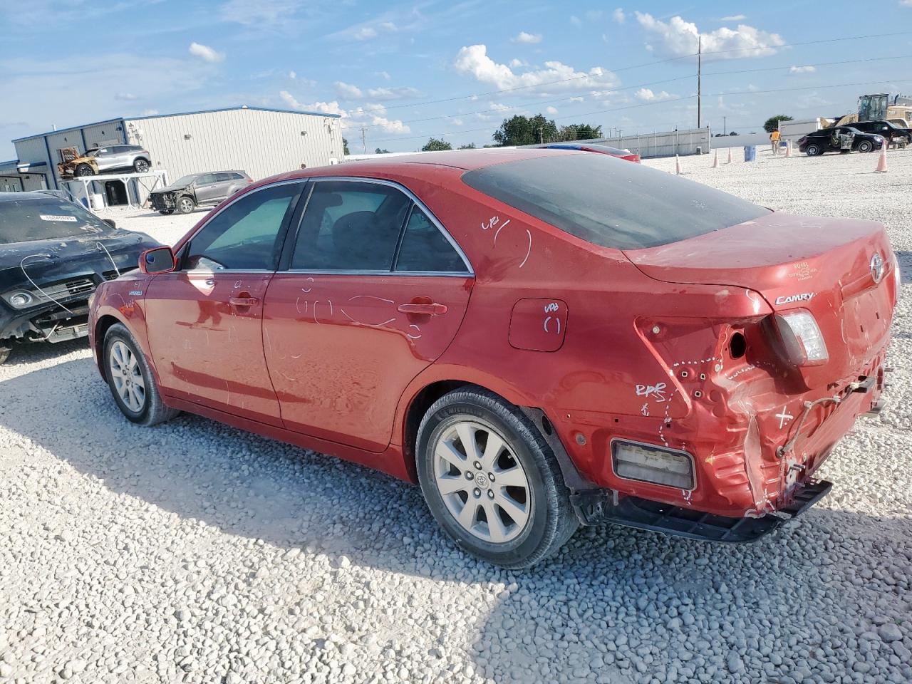 2007 Toyota Camry Hybrid red sedan hybrid 4T1BB46K37U005551 photo #3