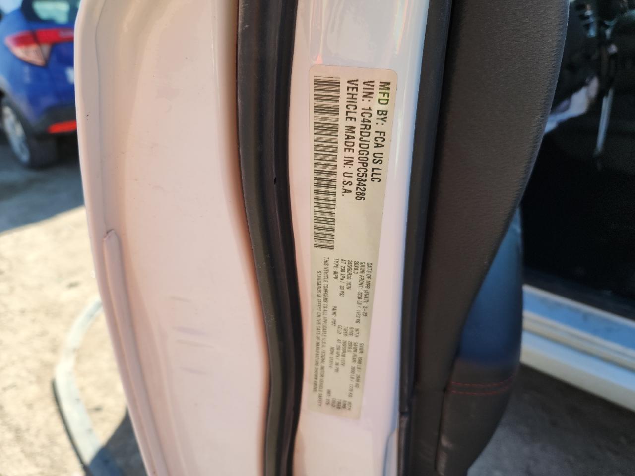 2023 Dodge Durango Gt VIN: 1C4RDJDG0PC584286 Lot: 86708145