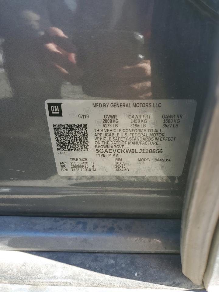 2020 Buick Enclave Avenir VIN: 5GAEVCKW8LJ118856 Lot: 86260935