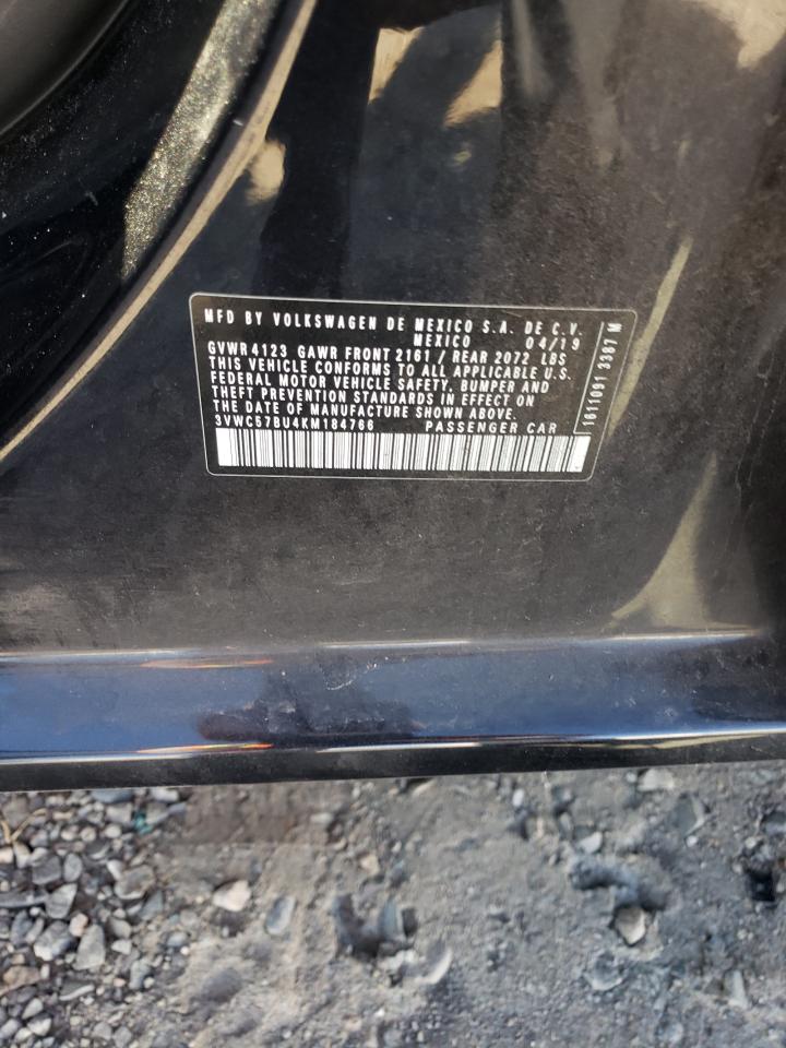 2019 Volkswagen Jetta S VIN: 3VWC57BU4KM184766 Lot: 82205035